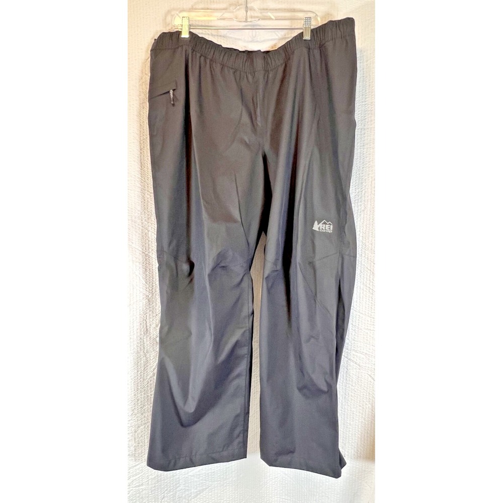 REI Trailmade Rain Pants Men's XXL Short NWOT‎ Black